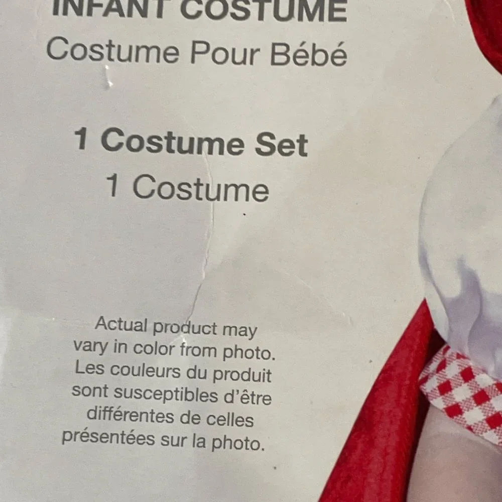 Halloween Costume Red Riding Hood Infant Large